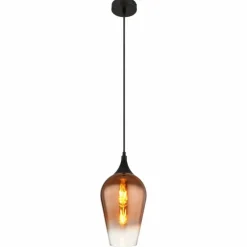 Lavus Suspension Luminaires Globo Lighting Noir, 1 lumière