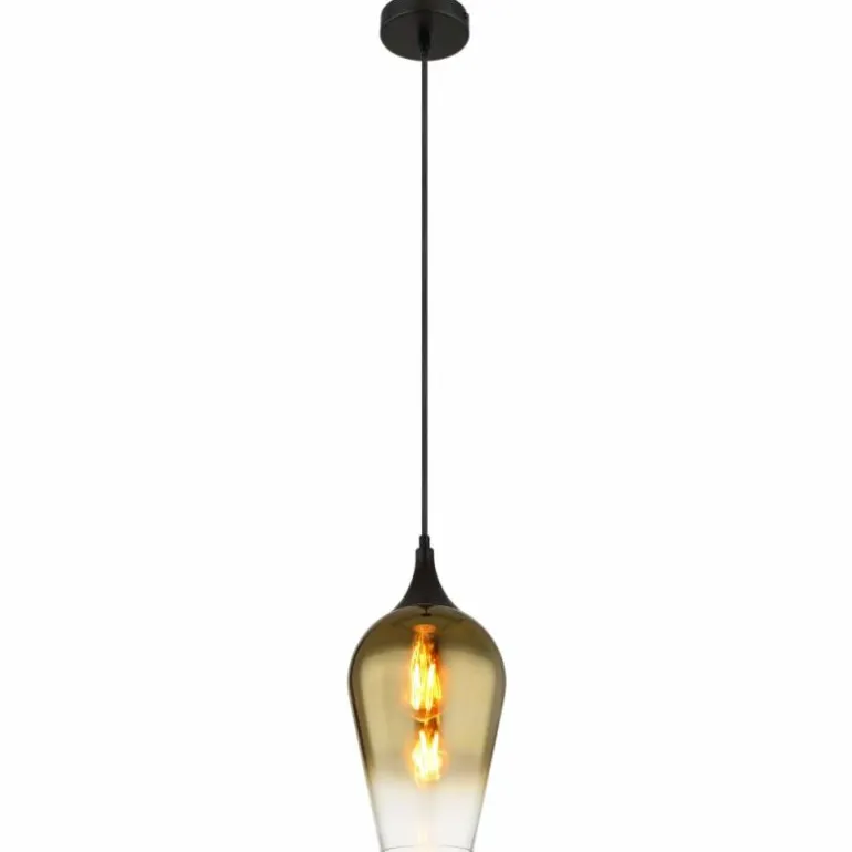 Lavus Suspension Luminaires Globo Lighting Noir, 1 lumière