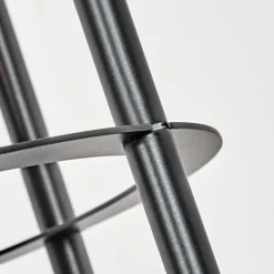 Limmingen Lampadaire Bois foncé, Noir, 4 lumières