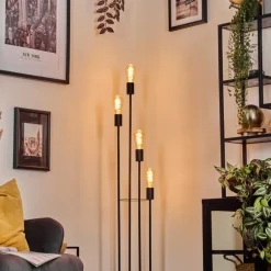 Limmingen Lampadaire Noir, 4 lumières