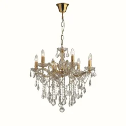 Lustre Ideal Lux FLORIAN Or, 6 lumières