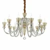 Lustre Ideal Lux STRAUSS Or, 12 lumières