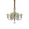 Lustre Ideal Lux STRAUSS Or, 6 lumières
