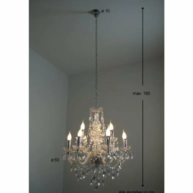 Lustre Reality Transparent, 9 lumières