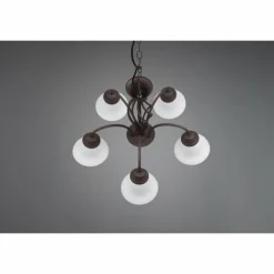 Lustre Trio-Leuchten Rustica Rouille, 5 lumières