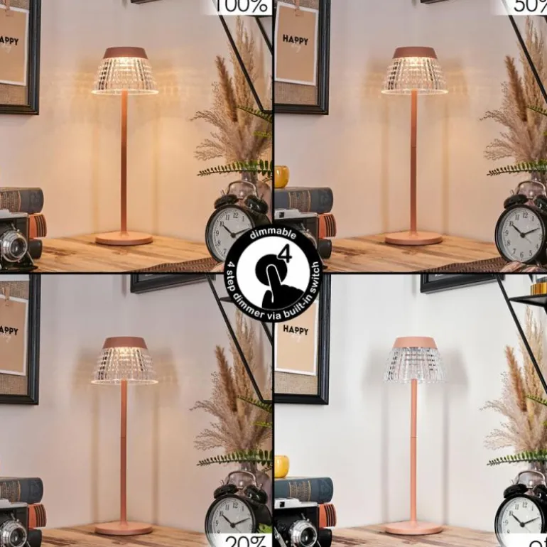 Macos Lampe de bureau, Lampe à poser, Liseuse LED Rose, 1 lumière