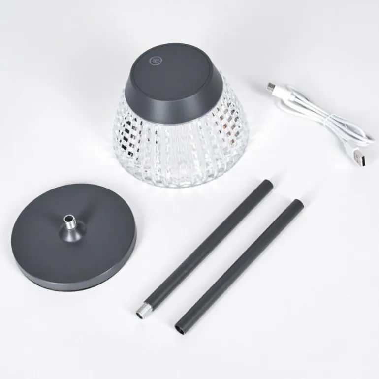 Macos Lampe de bureau, Lampe à poser, Liseuse LED Anthracite, 1 lumière