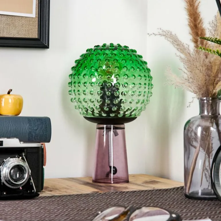 Maiorca Lampe à poser Lila, Noir, 1 lumière