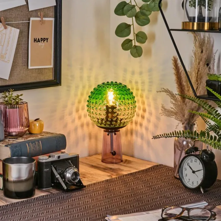 Maiorca Lampe à poser Lila, Noir, 1 lumière