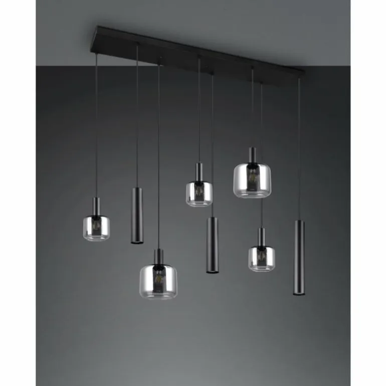 Mataro Luminaires Trio Noir, 8 lumières