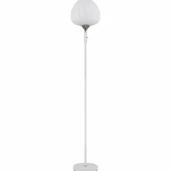 Maxy Lampadaire Luminaires Globo Lighting Chrome, Blanc, 1 lumière
