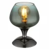 Maxy Lampe à poser Luminaires Globo Lighting Chrome, Noir, 1 lumière