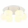 Maxy Plafonnier Luminaires Globo Lighting Chrome, Blanc, 6 lumières