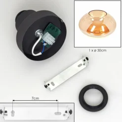 Mertola Plafonnier Ambre, 1 lumière