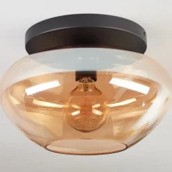Mertola Plafonnier, Boule lumineuse Ambre, 1 lumière