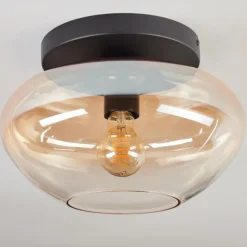 Mertola Plafonnier, Boule lumineuse Ambre, Clair, 1 lumière