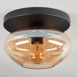 Mertola Plafonnier, Boule lumineuse Ambre, 1 lumière