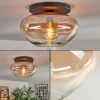 Mertola Plafonnier, Boule lumineuse Ambre, Clair, 1 lumière