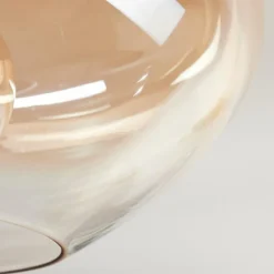 Mertola Plafonnier, Boule lumineuse Ambre, Clair, 1 lumière