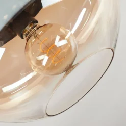 Mertola Plafonnier, Boule lumineuse Ambre, Clair, 1 lumière