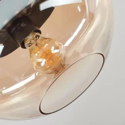 Mertola Plafonnier, Boule lumineuse Ambre, Clair, 1 lumière