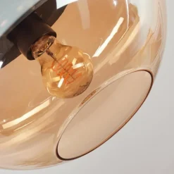 Mertola Plafonnier, Boule lumineuse Ambre, 1 lumière