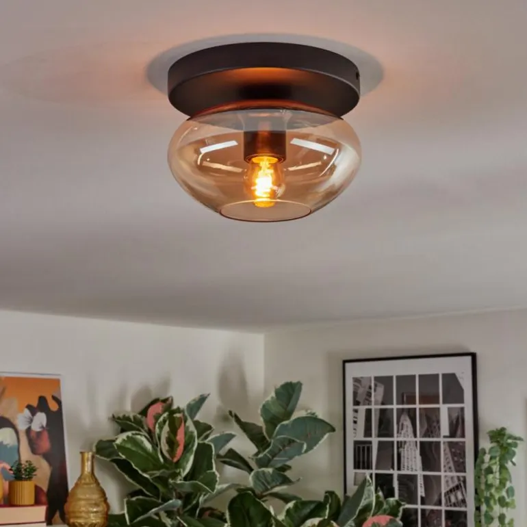 Mertola Plafonnier, Boule lumineuse Ambre, 1 lumière
