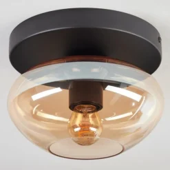 Mertola Plafonnier, Boule lumineuse Ambre, 1 lumière