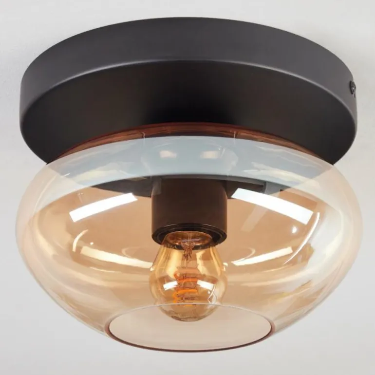 Mertola Plafonnier, Boule lumineuse Ambre, 1 lumière