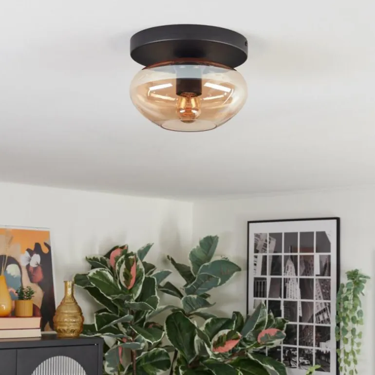 Mertola Plafonnier, Boule lumineuse Ambre, 1 lumière