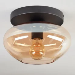 Mertola Plafonnier, Boule lumineuse Ambre, 1 lumière