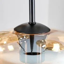 Mertola Suspension, Boule lumineuse Noir, 5 lumières