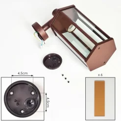 Monfanim Lampe murale d´extérieur Rouille, 1 lumière