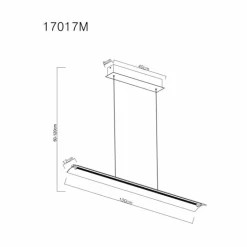 Muriella Suspension Luminaires Globo Lighting LED Laiton, 1 lumière