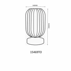 Normy Lampe à poser Luminaires Globo Lighting Noir, 1 lumière