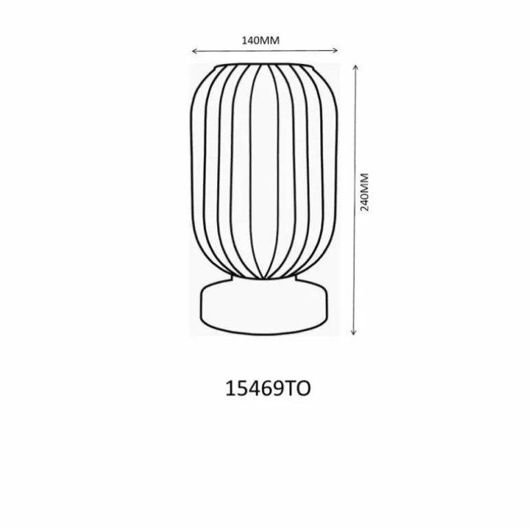 Normy Lampe à poser Luminaires Globo Lighting Noir, 1 lumière