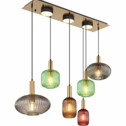 NORMY Suspension Luminaires Globo Lighting Laiton, 6 lumières