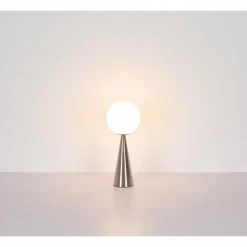 Pinapl Lampe à poser Luminaires Globo Lighting Nickel mat, 1 lumière