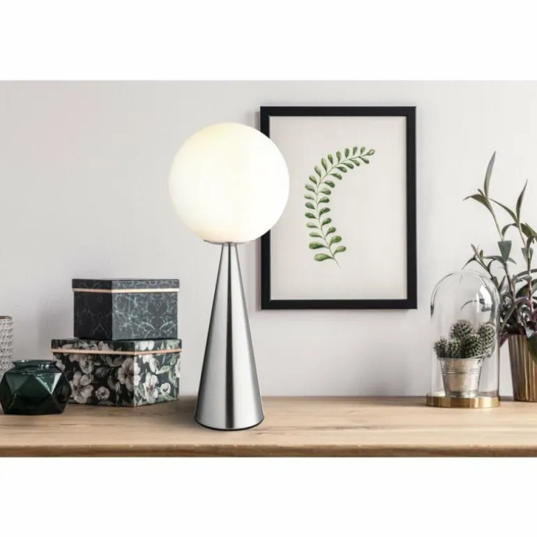 Pinapl Lampe à poser Luminaires Globo Lighting Nickel mat, 1 lumière