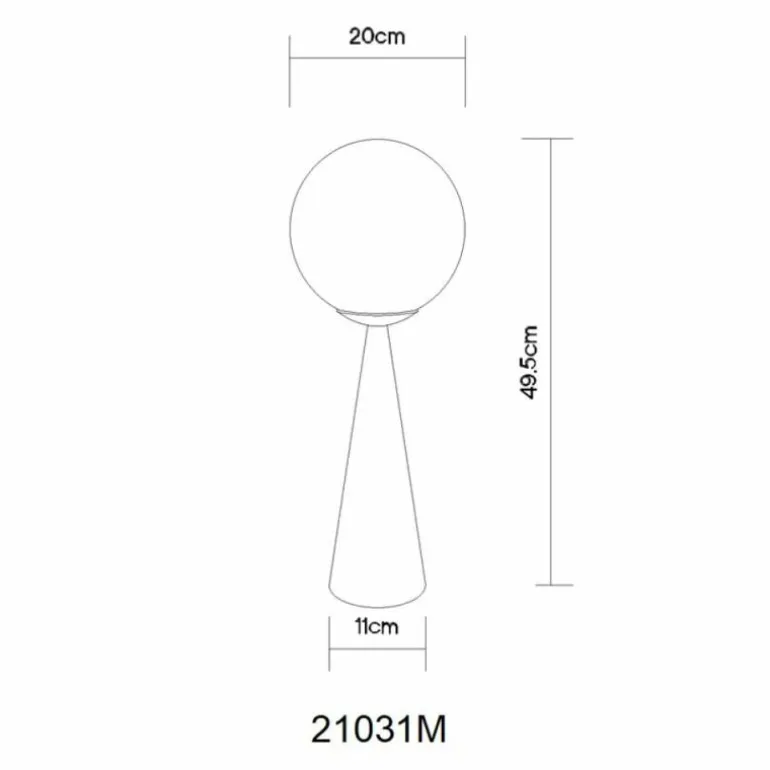 Pinpal Lampe à poser Luminaires Globo Lighting Laiton, 1 lumière