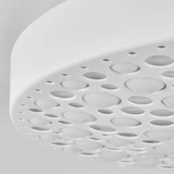 Plafonnier Agodim LED Blanc, 1 lumière, Télécommandes, Changeur de couleurs