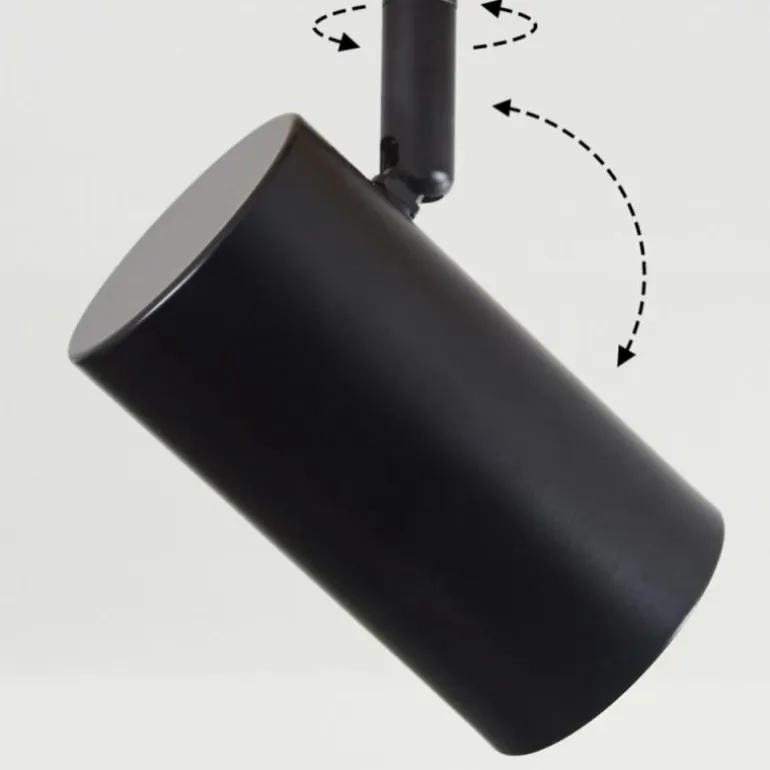 Plafonnier Arbrentin Écru, Noir, 4 lumières