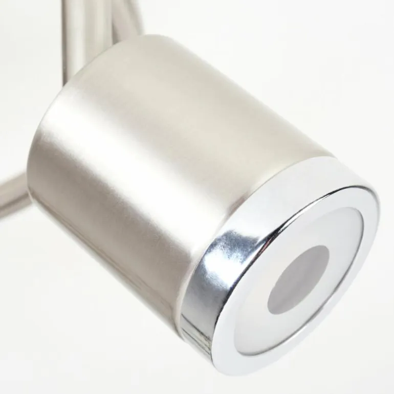 Plafonnier Autilla LED Nickel mat, Blanc, 3 lumières