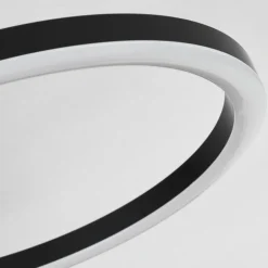 Plafonnier Avelal LED Brun, Couleur bois, Noir, 1 lumière