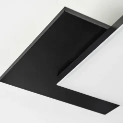 Plafonnier Barullu LED Bois clair, Noir, Blanc, 1 lumière