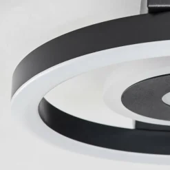 Plafonnier Canhoso LED Noir, 1 lumière