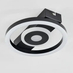 Plafonnier Canhoso LED Noir, 1 lumière