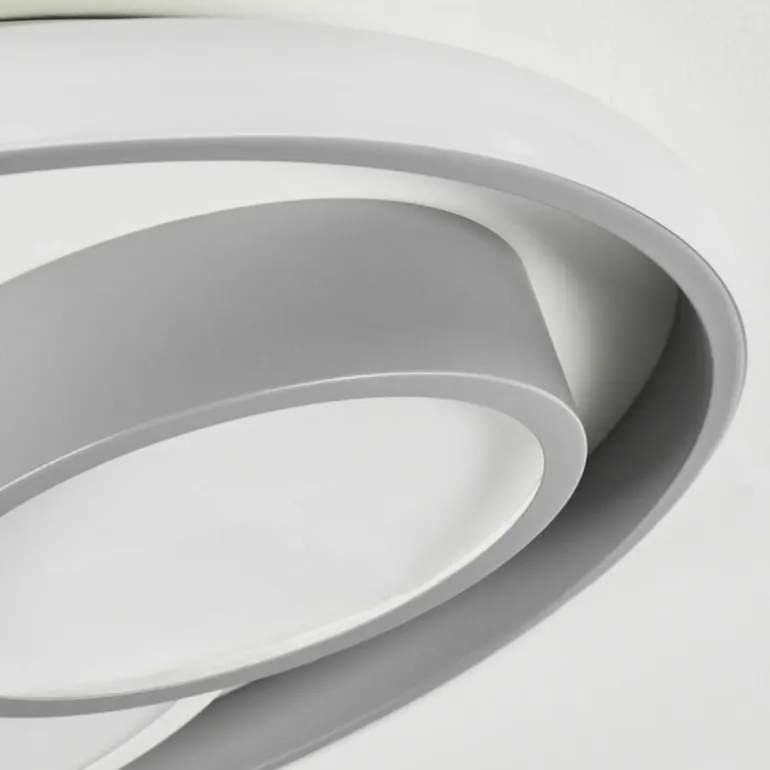 Plafonnier Casqueira LED Gris, Blanc, 1 lumière