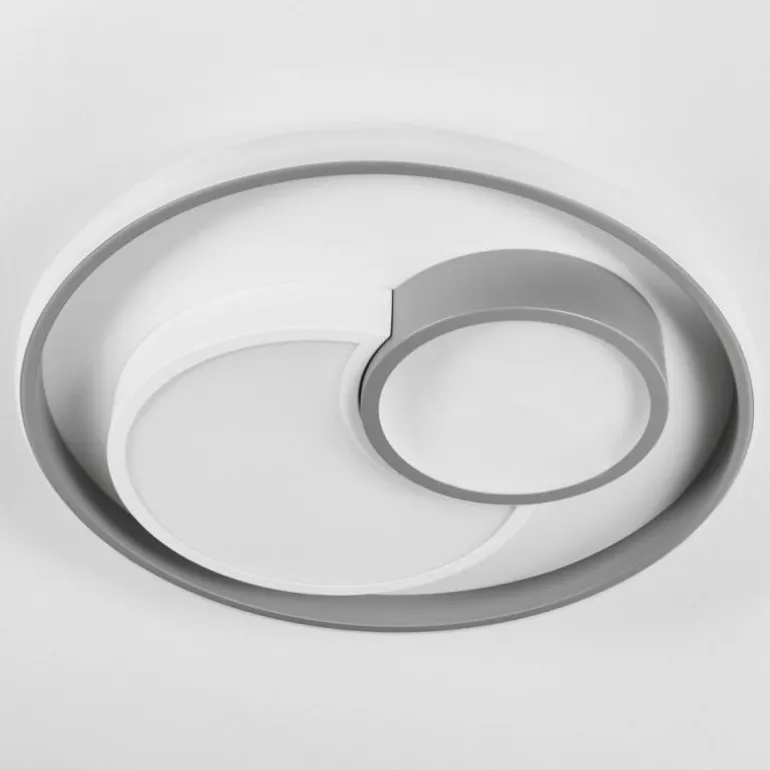 Plafonnier Casqueira LED Gris, Blanc, 1 lumière