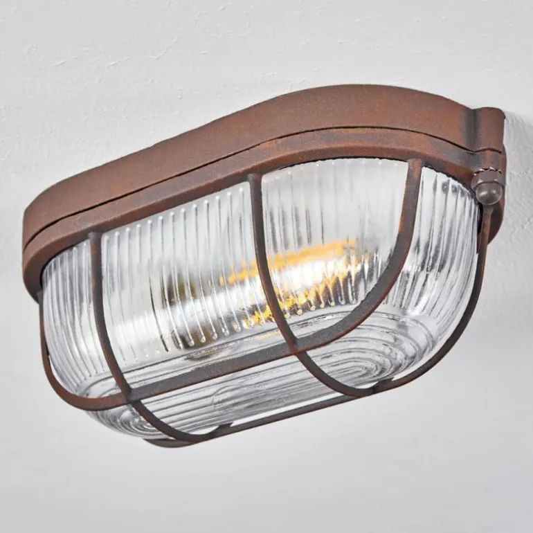 Plafonnier Chaquire Brun, Rouille, 1 lumière
